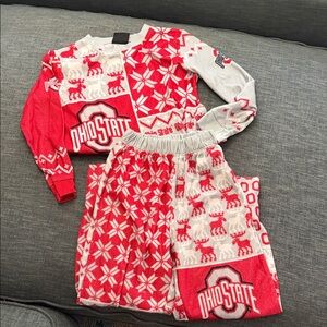 Ohio State Kids Pajama Set - Red and White